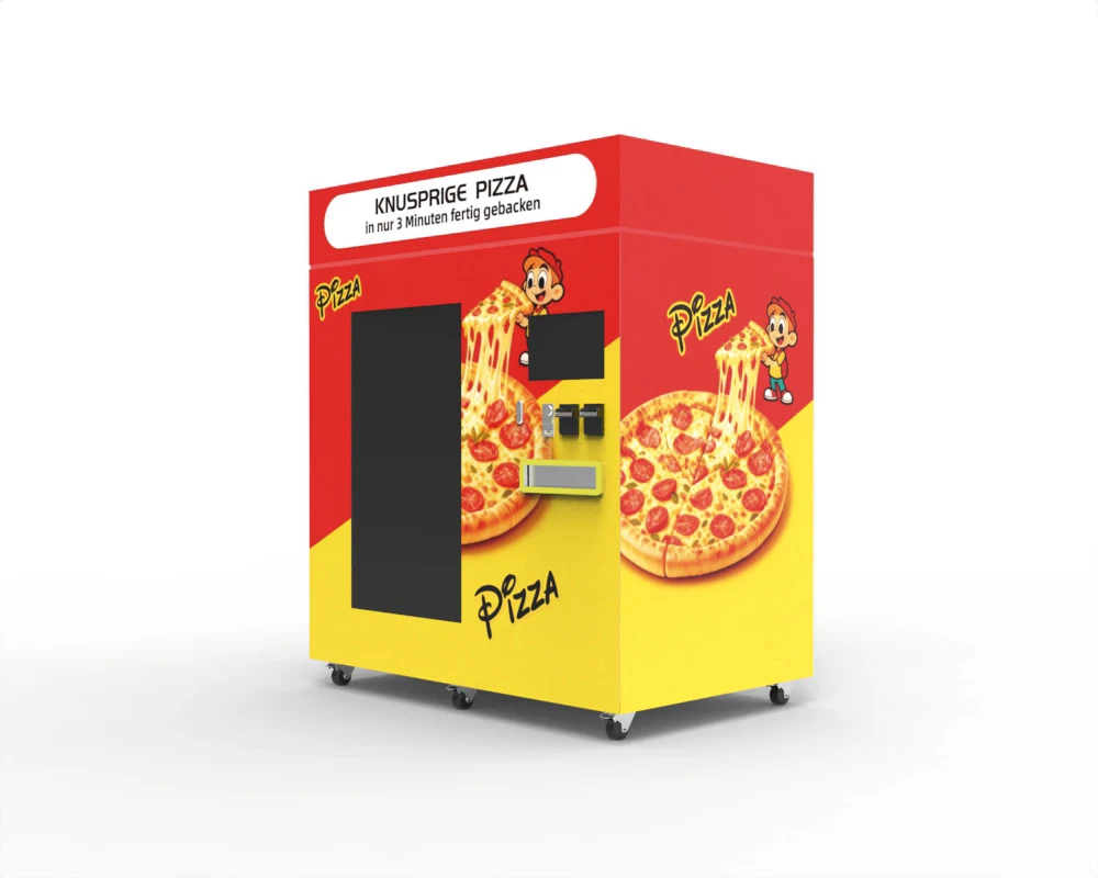 Indoor Pizza Vending Machine for Gas Stations | 12-Inch Smart Kiosk
