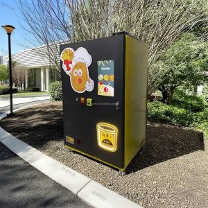 Factory Direct Automated Hot Food Vending Machine for French Fries and Fried Chicken