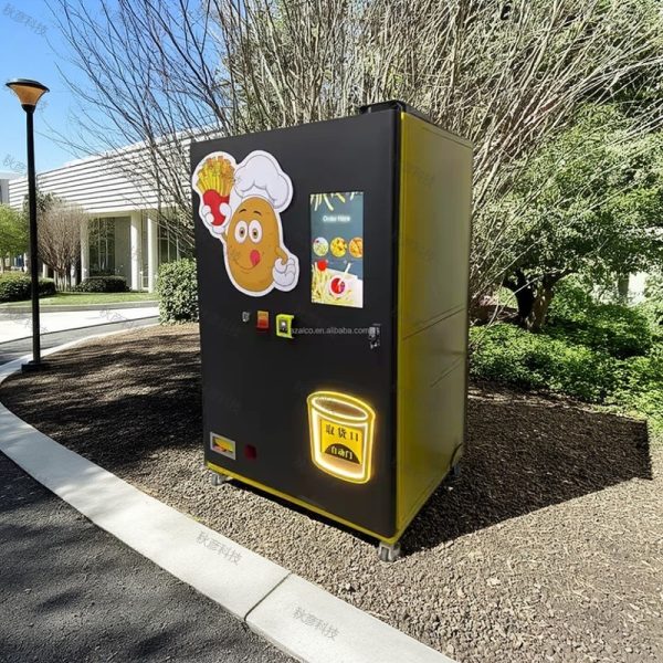 Factory Direct Automated Hot Food Vending Machine for French Fries and Fried Chicken