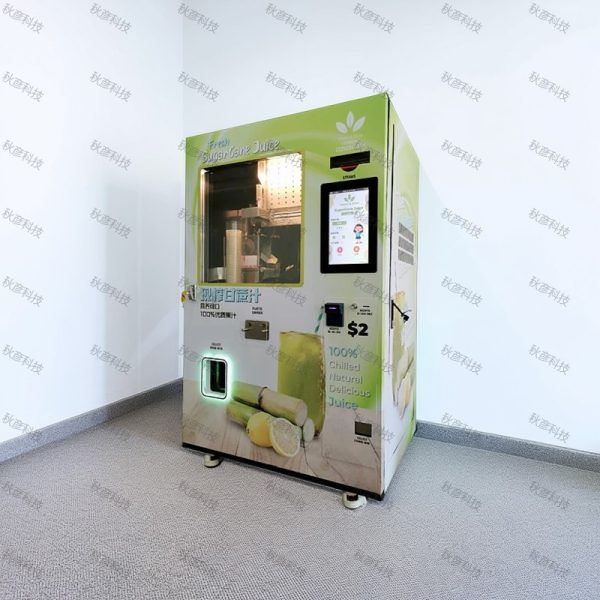 Fresh sugarcane orange juice vending machine 24 hours self-service with system - Image 3